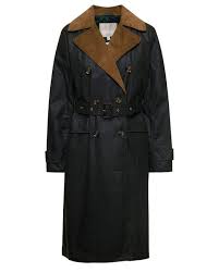 Barbour Simone Black Belted Trench