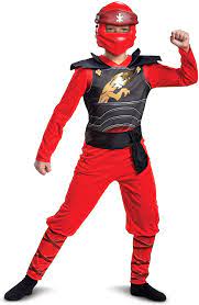 Disguise Kai Costume for Kids, Classic Lego Ninjago Legacy Themed  Children's Character Jumpsuit, Child Size Small (4-6), Red & Black  (106559L'): Buy Online at Best Price in UAE - Amazon.ae