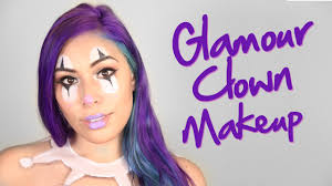 glamour clown face paint makeup