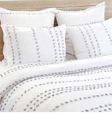 Grey And White Bedding White Comforter