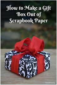 a gift box out of sbook paper