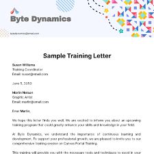 free training letter templates