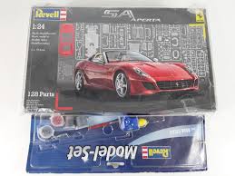 Revell has two kits for the ferrari california, which is a convertible car with a hard top: Boxed Revell Ferrari Model Kit