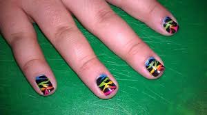 rainbow zebra nail design how to