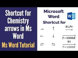 How To Insert Reaction Arrows In Word