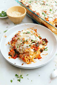 meatless baked ziti with vegetables