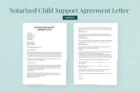 notarized child support agreement