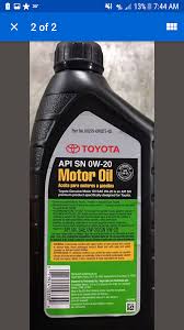 have you used 0w20 synthetic blend oil