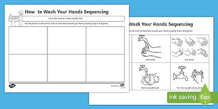 How To Wash Your Hands Worksheet