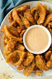 blooming onion bites with dipping sauce
