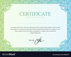 Template Border Diplomas Certificate And Currency