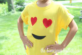 A wide variety of emoji t shirt options are available to you, such as. No Sew Shirt Emoji Craft For Kids The Homespun Hydrangea