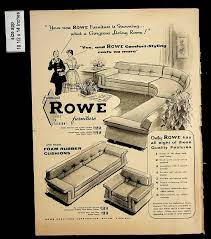 1956 rowe furniture foam rubber