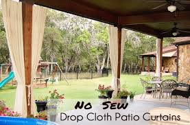 Diy Patio Curtains From Drop Cloths