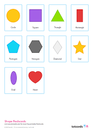 This is such a fun math activity for preschool math, kindergarten math, and grade 1 math. Free Shape Flashcards For Kids Totcards