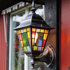 Stained Glass Outdoor Wall Light