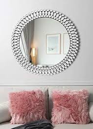 Muausu Round Decorative Wall Mirror