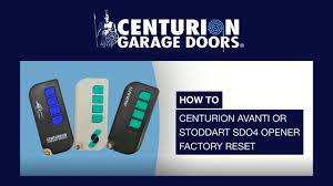 sectional door opener factory reset