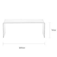If the room is tiny, go for a smaller piece, or try combining two end tables to create a modular item that can be. Modern Clear Acrylic Coffee Table On Sale Overstock 8407290