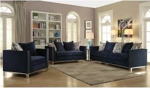 Get free shipping on qualified blue sofas or buy online pick up in store today in the furniture department. Living Room Furniture Sofa Contemporary Nail Head Trim Navy Blue Color 2pc Set For Sale Online