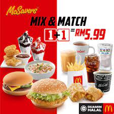 Mcdonald's promo code for malaysia in april 2021. Mcdonalds Malaysia On Twitter Amazing News Mcsavers Mix Match Is Now Back To Rm5 99 We Re Dropping The Price So You Can Enjoy Even Greater Value Pick Choose And Create Your