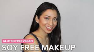 full face of soy free vegan makeup
