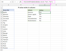check if value exists in range in excel