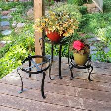 Large Wrought Iron Patio Plant Stand