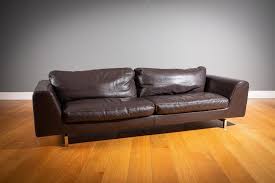 fine brown leather sofa