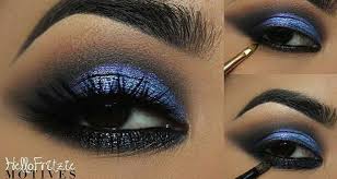gorgeous midnight blue glitter eye