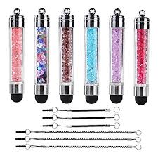 Low Cost 6 Pack Xrong Colors Crystal Capacitive Mini Stylus
