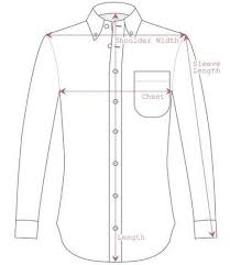 Measurement For A Dress Shirt Mens Shirt Pattern Shirt