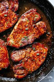 About half an inch thick, preferably center cut. Easy Honey Garlic Pork Chops Cafe Delites