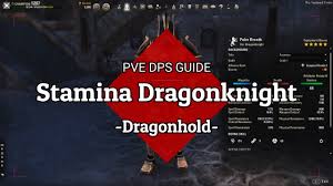 Eso Stam Dk Guide 86 1k Dps Full Stagger Uptime Dragonhold