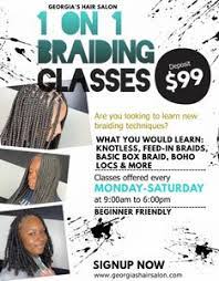 Training is done by cosmetologist and master braider / natural hair care specialist. Upcoming Braiding Classes