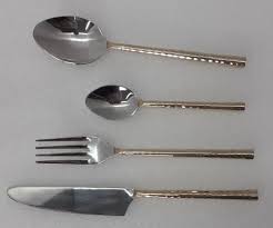 shiny polish stainless steel cutlery