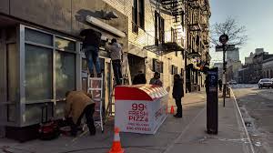 Call now · order takeout or . Ev Grieve Marking The Arrival Of The Alphabet 99 Cent Fresh Pizza Awning