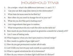 These trivia questions and answers can be used during the holidays to play with family and friends. Household Trivia And Young Woman S Printables A Girl And A Glue Gun