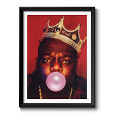 the notorious big bubble gum framed