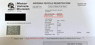 arizona license plate lookup vinfreecheck