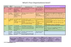 Executive Functioning Organizational Level Chart