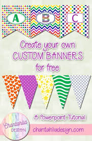 create customized bunting banners using