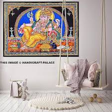 Ganesh Hippie Tapestry Wall Hanging