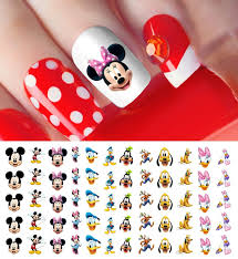 mickey mouse friends nail art