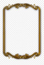 transpa gold picture frames png