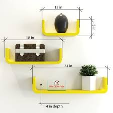 U Shape Round Corner Wall Shelves