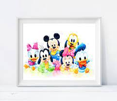 Baby Mickey And Friends Prints Mickey