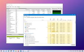 apps memory usage on windows 10