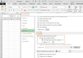 how to make excel calculate faster