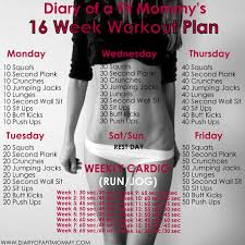 16 week no gym home workout plan